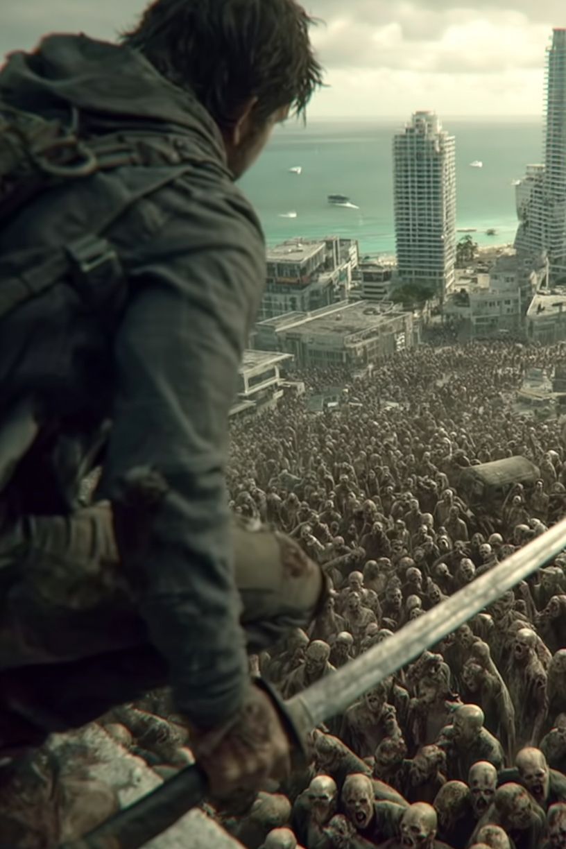 Zombie Apocalypse — Action Print. poster detail